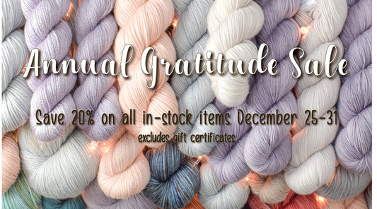 Gratitude Sale 2018