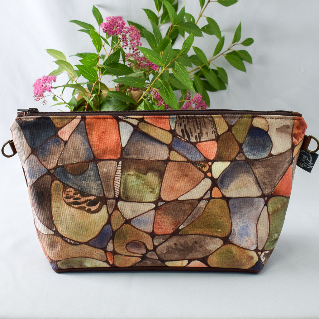 Russet with River Rocks Bag The Large Zip Project Bag