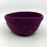 Fibres of Life Felt Bowl - Plum