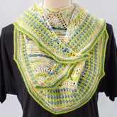 Raspberry Cordial Shawlette - Handmade Sample Garment