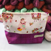 All Knit Up Floral Sheep Project Bag - Medium - Miss Babs Notions