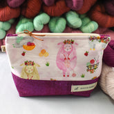 All Knit Up Floral Sheep Project Bag - Small - Miss Babs Notions
