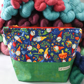 All Knit Up Garden Gnomes Project Bag - Large - Miss Babs Notions