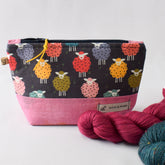 All Knit Up Sheep Print 1 Project Bag - Small - Miss Babs Notions