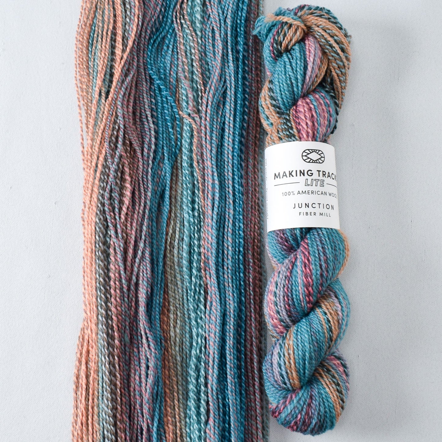 Alpenglow D - Miss Babs Junction Fiber Mill Making Tracks Lite yarn