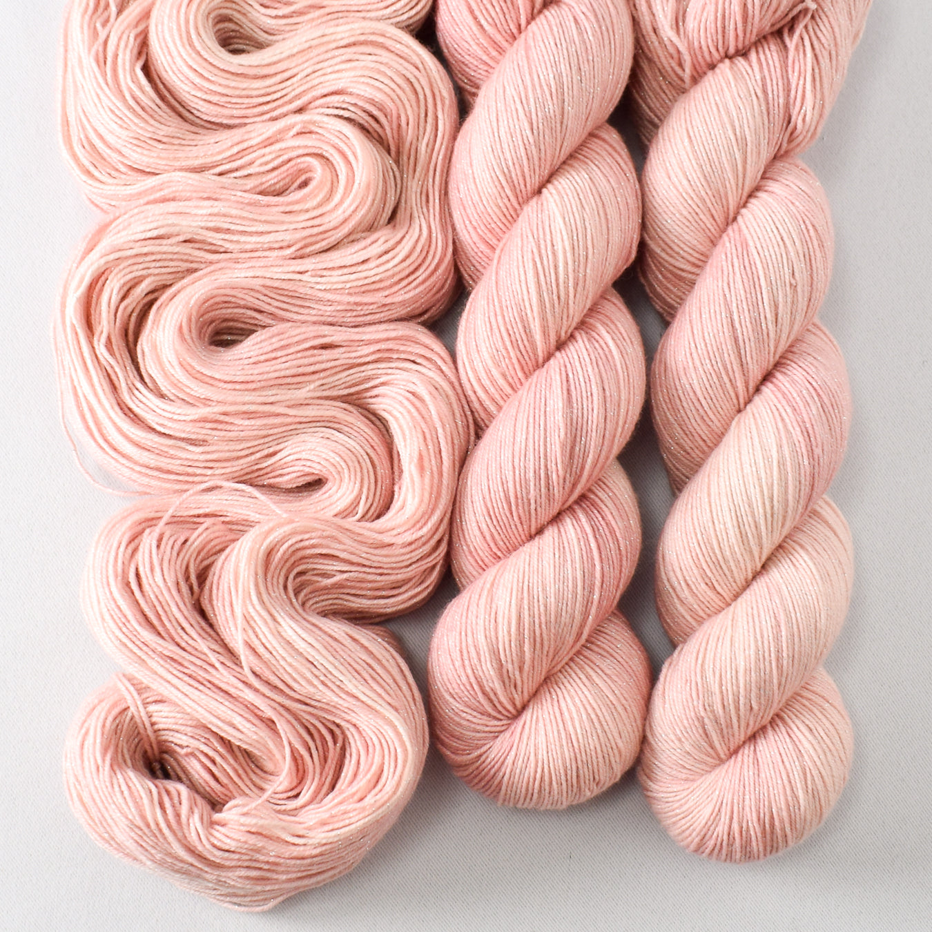 Beauty Awaits - Miss Babs Estrellita fingering weight superwash merino and Lurex yarn