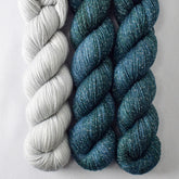 Blackwatch Estrellita and Frozen Avon - Miss Babs Taraxacum Shawl Set