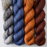 Boot Scootin', Navy, Roasted Pumpkin, and Russet - Miss Babs Tarte Quartet