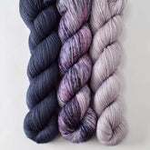 Cascara, Foggy Rock, and Provence - Miss Babs Yummy 2-Ply Trio