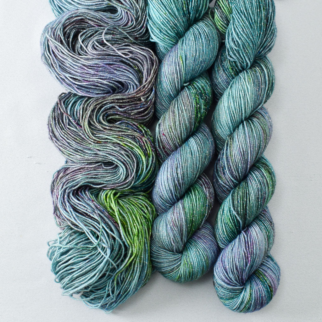 Confetti - Miss Babs Estrellita fingering weight superwash merino and Lurex yarn