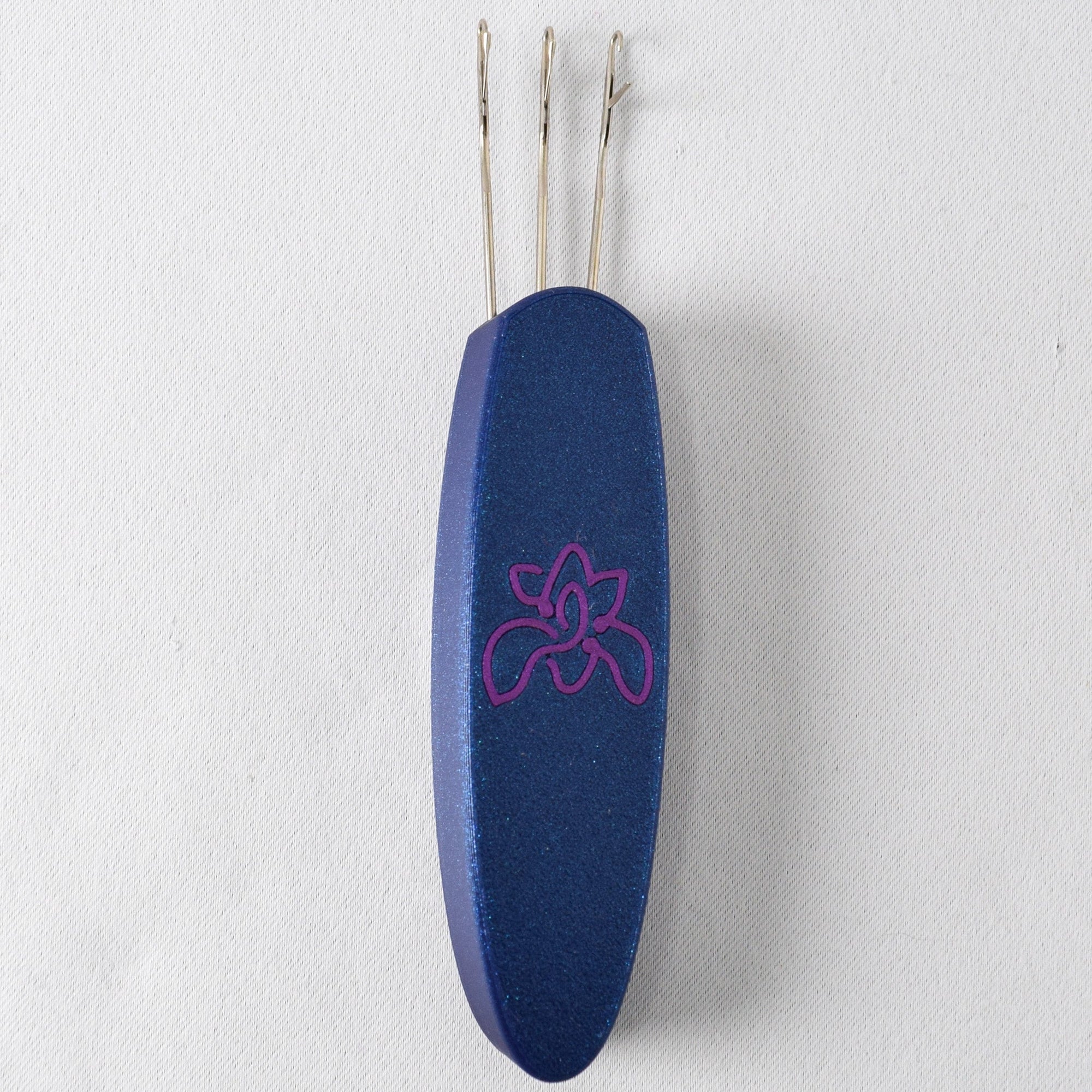 Cordsmith I-Cord Maker - Navy Blue with Miss Babs Iris Logo - Miss Babs Notions