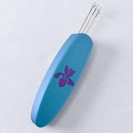 Cordsmith Mini I-Cord Maker - Teal with Miss Babs Iris Logo - Miss Babs Notions
