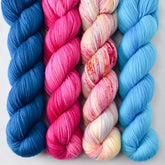 Dark Echo, Hot to Trot, Hitchhiker's Birthday, and Brilliant - Miss Babs Yummy 2-Ply Quartet