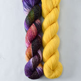 DFW 2022, and Goldenrod - Miss Babs Mosaicoscope Shawl Set