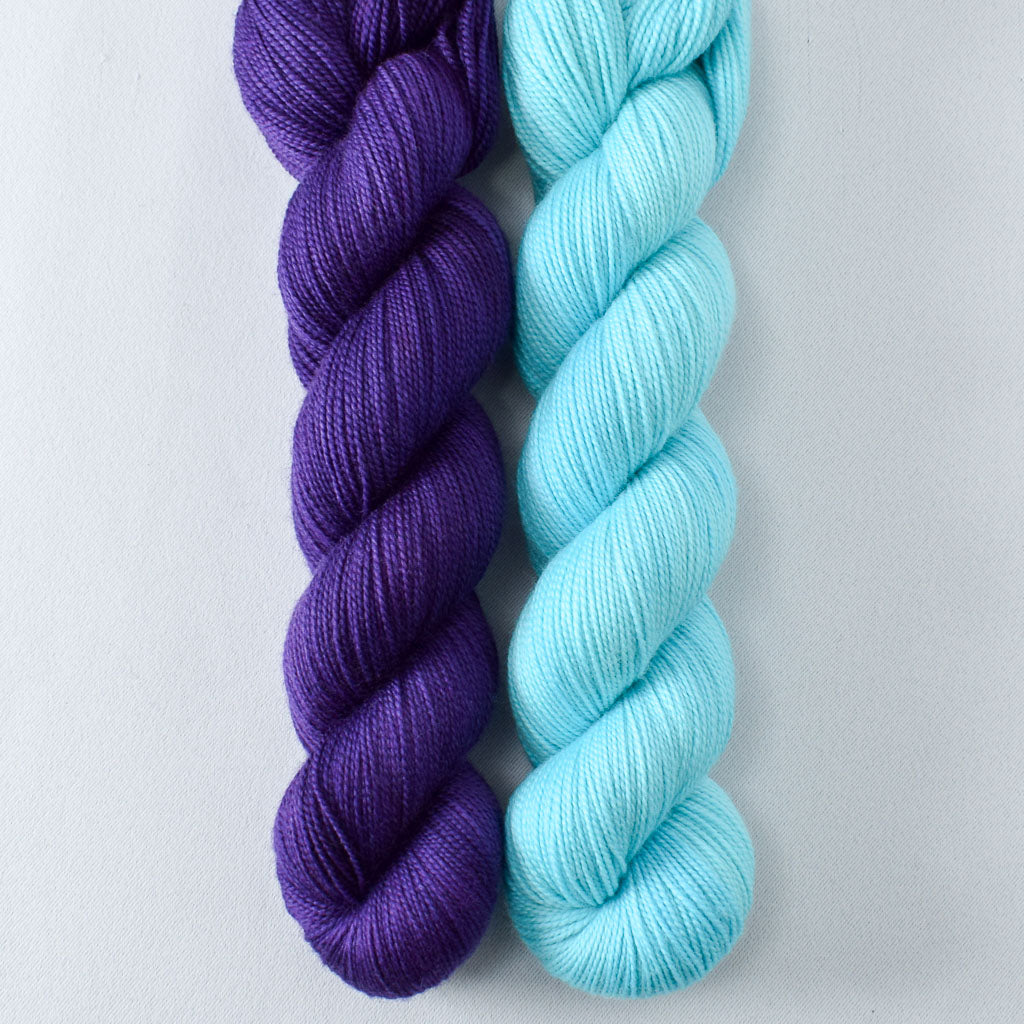 Dutch Iris 1 and Blue Poppy - Miss Babs 2-Ply Duo
