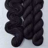 Ebony - Miss Babs Yummy 2-Ply superwash Merino wool yarn