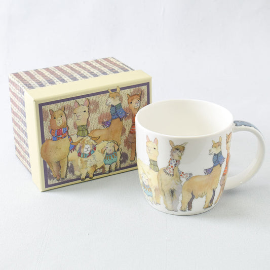 Emma Ball Alpacas and Friends Bone China Mug with Gift Box - Miss Babs Notions