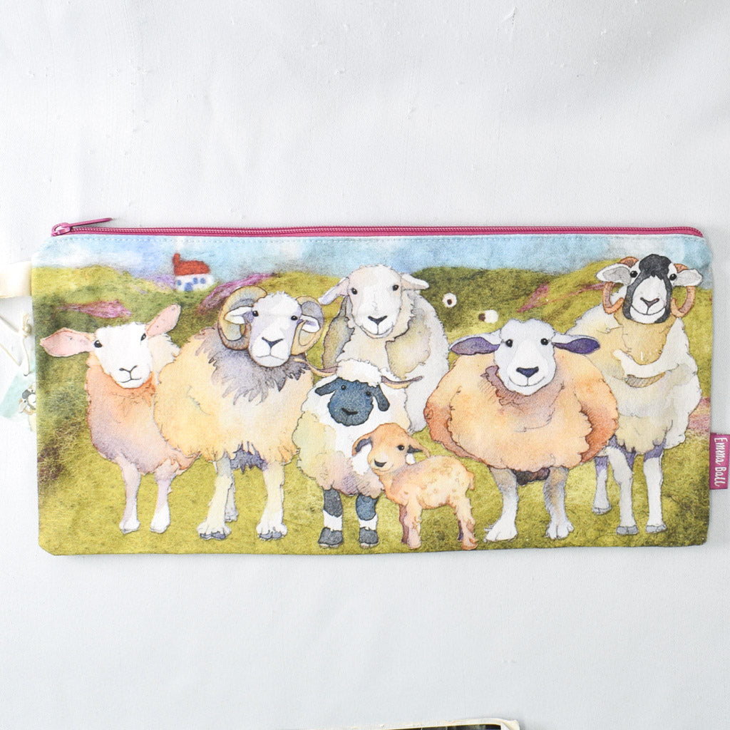 Emma Ball Felted Sheep Long Project Bag - Miss Babs Notions