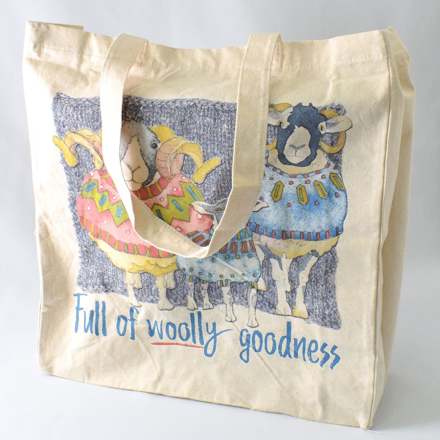 Emma Ball Full of Wooly Goodness Cotton Canvas Bag - Miss Babs Notions
