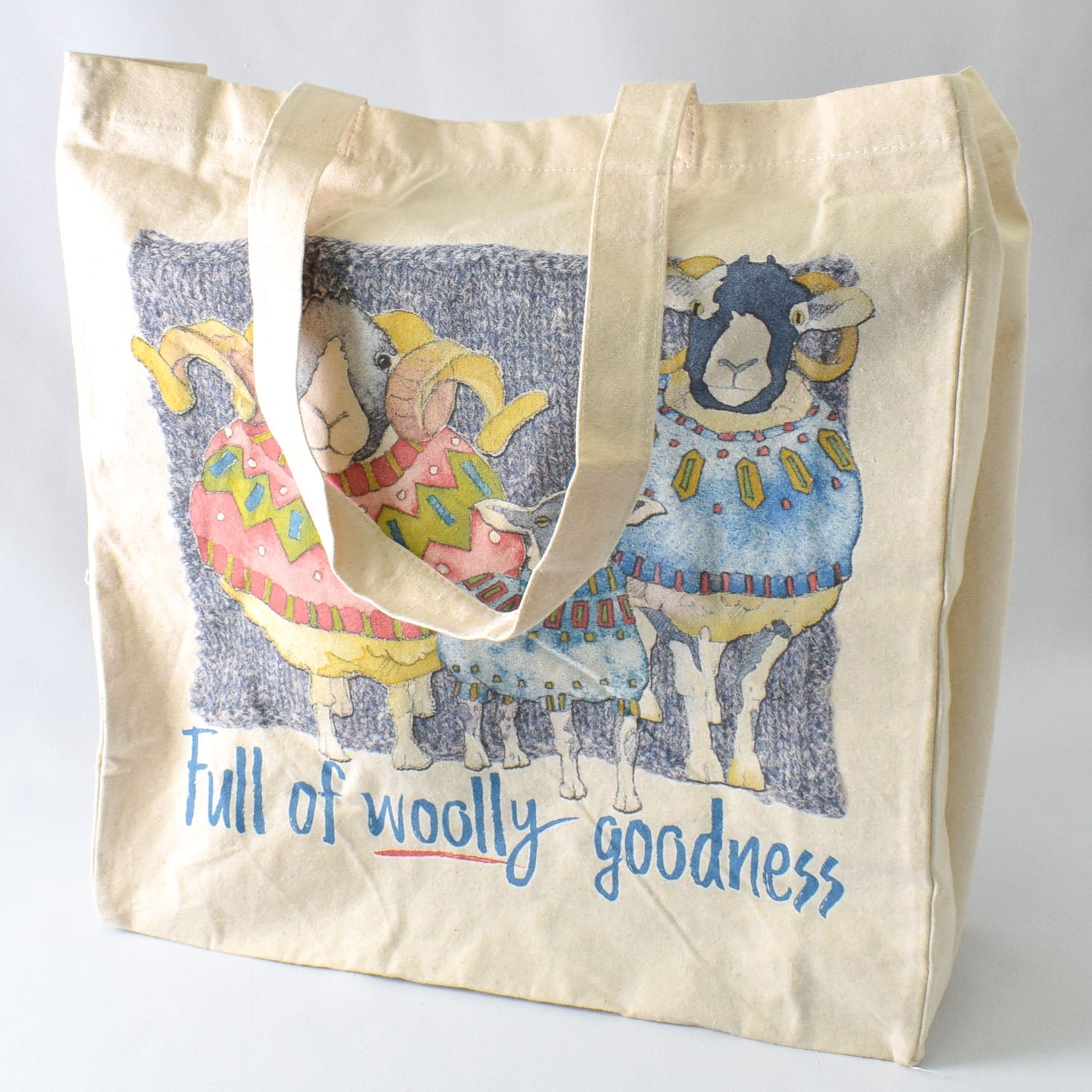 Emma Ball Full of Wooly Goodness Cotton Canvas Bag - Miss Babs Notions