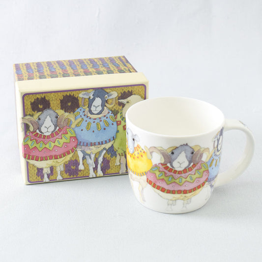 Emma Ball Sheep in Sweaters Bone China Mug with Gift Box - Miss Babs Notions