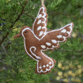 Felt Gingerbread Dove Ornament - Miss Babs Notions