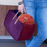 Fibers of Life Grab N Go Carry All - Plum - Miss Babs Notions