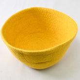 Fibres of Life Large Felt Bowl - Turmeric - Miss Babs Notions