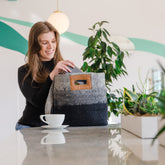 Fibres of Life Ombre Tote Bag - Black