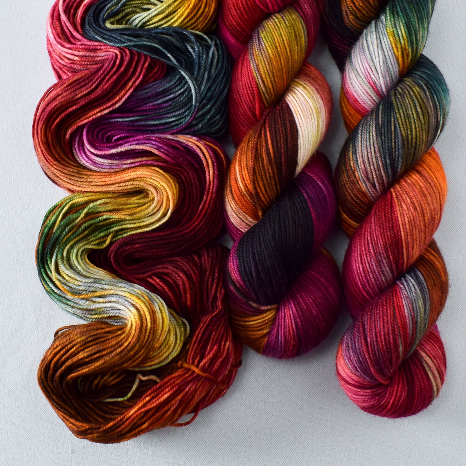 Fired Up - Miss Babs Laurel Falls Shaniko Merino wool yarn