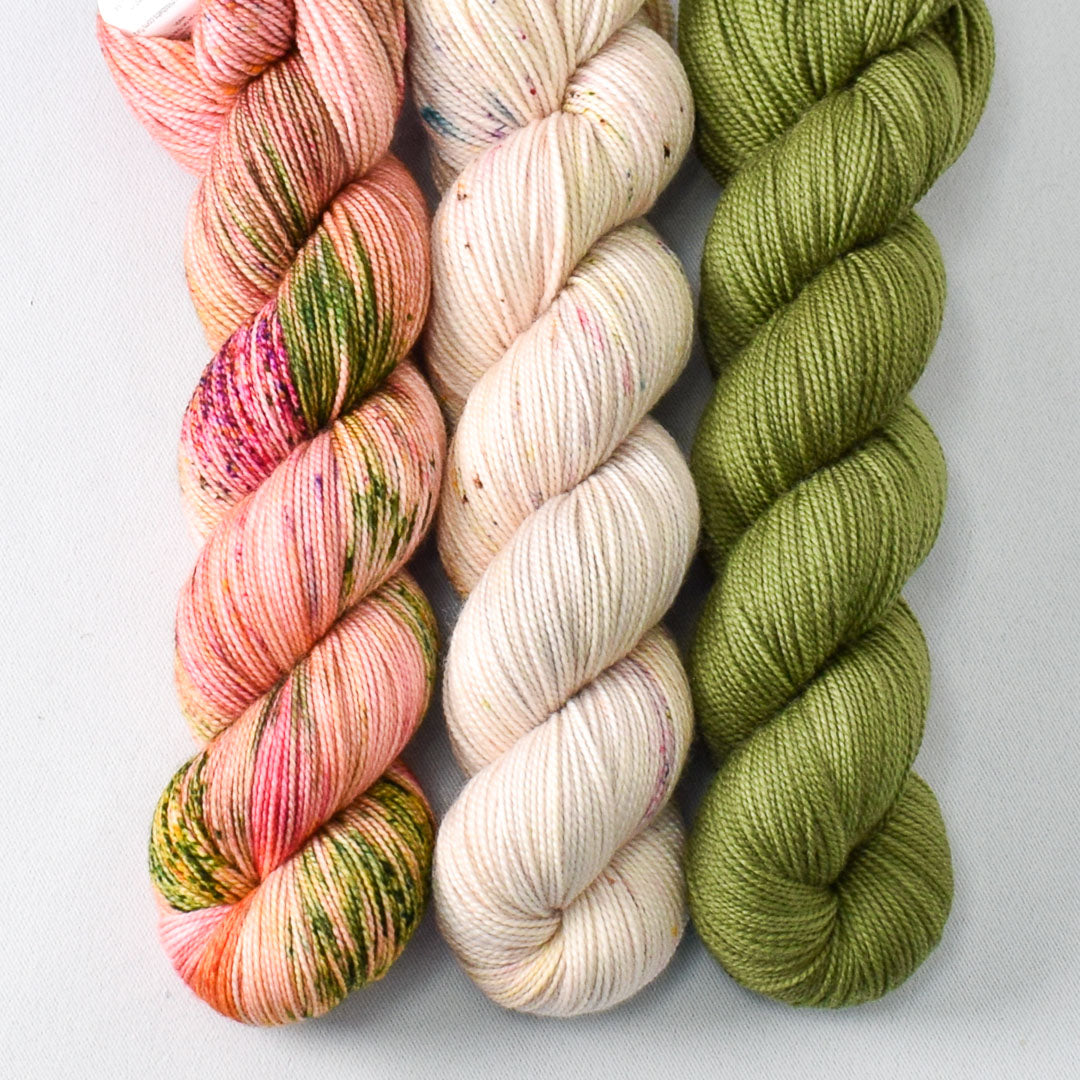 Flower Boxes, Sparkling Sand, and Diamondback - Miss Babs Yummy 2-Ply Trio