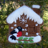 Ganapati Felt Ornament - Gingerbread House - Miss Babs Notions