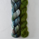Ghost Ship (E) and Herbalist (M) - Miss Babs Shiftling Shawl Set
