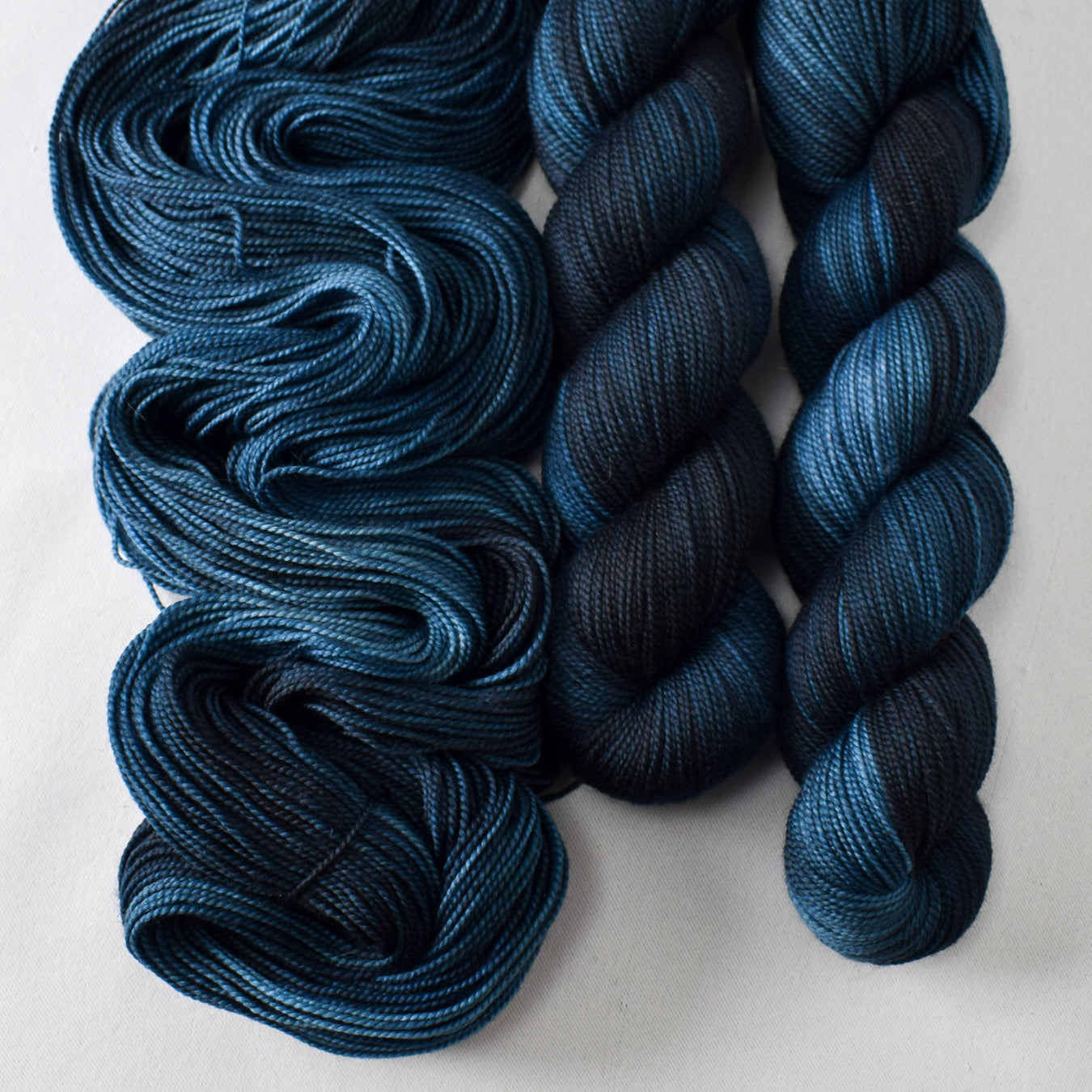 Half Past Midnight - Miss Babs Yummy 2-Ply superwash Merino wool yarn