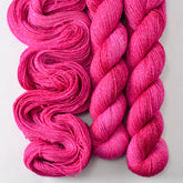 Hot to Trot - Miss Babs Estrellita fingering weight superwash merino and Lurex yarn