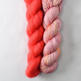 Ignited Estrellita and Coral Moonglow - Miss Babs Shiftling Shawl Set