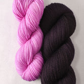 Interstellar and Hollyhock - Miss Babs Sol Shawl Set