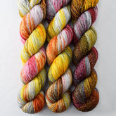 Joan of Arc - Miss Babs Estrellita fingering weight superwash merino and Lurex yarn