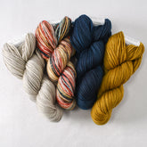 Kernel, Rainbow Trout, Dark Perseus, and Antique Brass - Miss Babs Toe Quartet