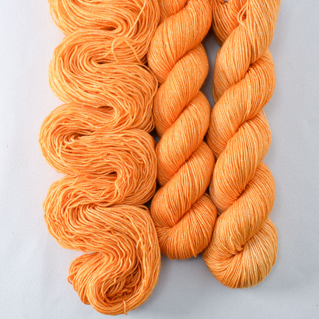Knockout - Miss Babs Estrellita fingering weight superwash merino and Lurex yarn