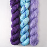 Lilacs, World in a Book, and Orchid - Miss Babs Pillowy Cowl Set