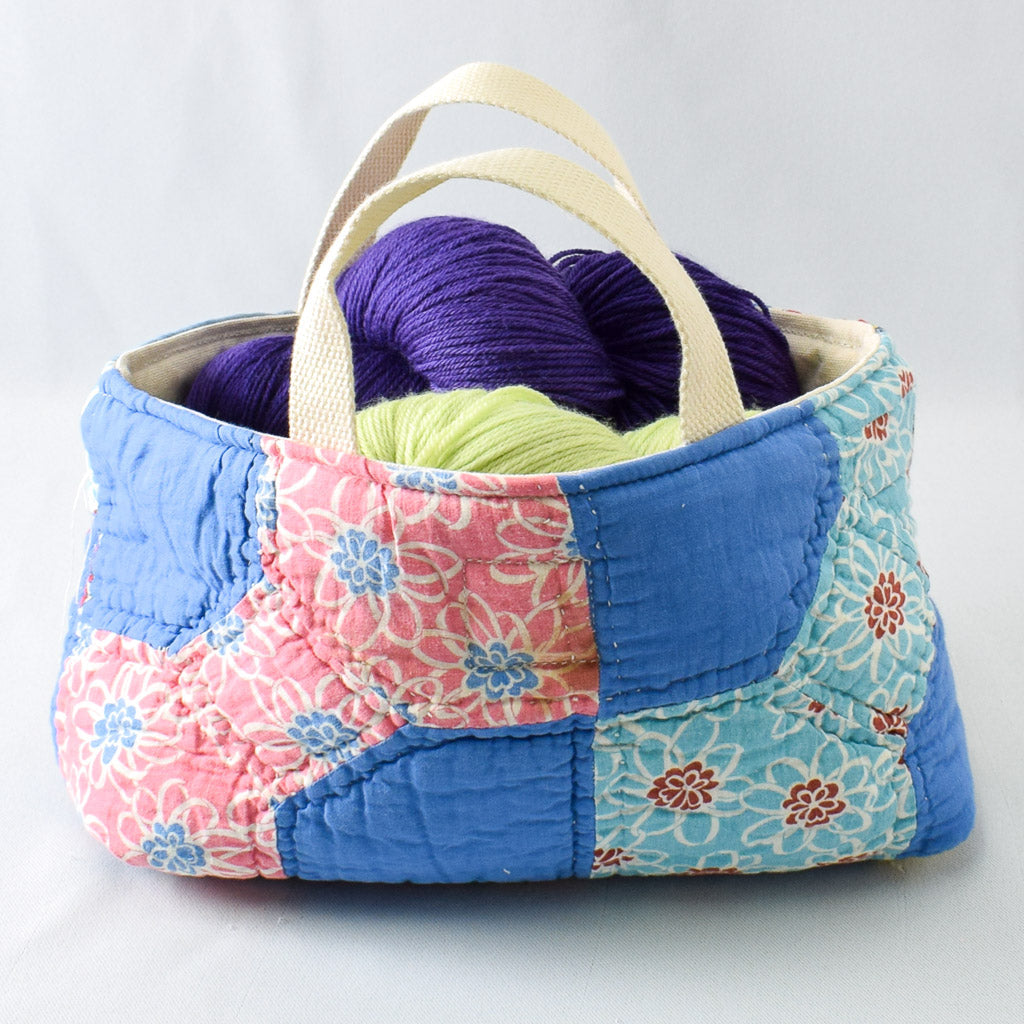 Feedsack Bowties On A Blue Background Maker Caddy - MCL_BWTI_BL