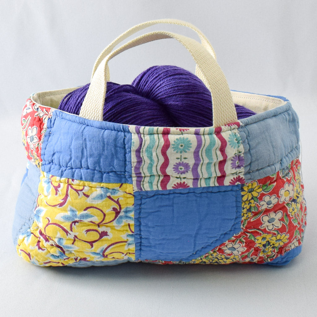 Feedsack Bowties On A Blue Background Maker Caddy - MCL_BWTI_BL