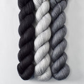 Obsidian, Quicksilver, and Moonscape - Miss Babs Yowza Mini Trio