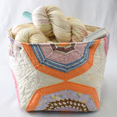 Orange Spider Web Quilt Bin - QB-2407