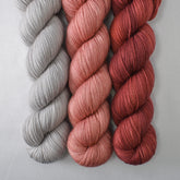 Oyster, Dark Adobe, and Corset - Yummy 2-Ply Trio - Babette