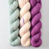 Palm Valley, Amethyst Crystal, and Frasquita - Miss Babs Yummy 2-Ply Trio