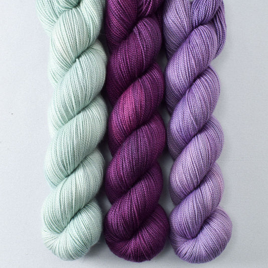 Palm Valley, Sangria, Purple Urchin - Miss Babs Yummy 2-Ply Trio