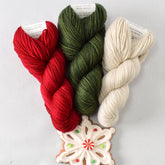 Poinsettia, Nori, and White Peppercorn - Miss Babs Toe Trio