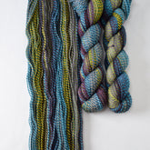 Psychedelic 10 - Miss Babs Junction Fiber Mill Making Tracks Lite yarn